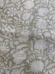 Julane Block Print Handloom Linen Fabric